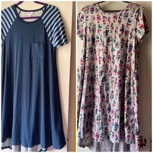 2 Carly Dresses lot Lularoe